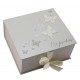 Juliana Wings of Love Wedding Keepsake Box with Silver Butterflies 